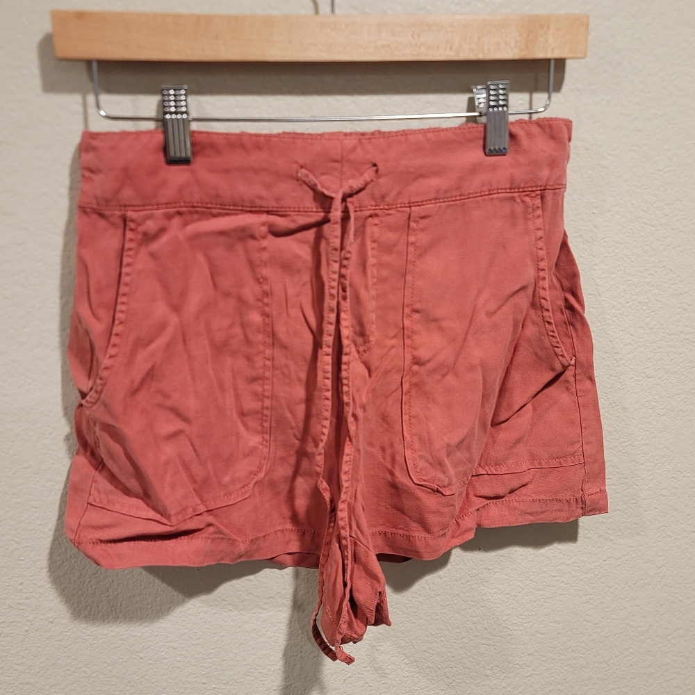 Coral Drawstring Shorts XS